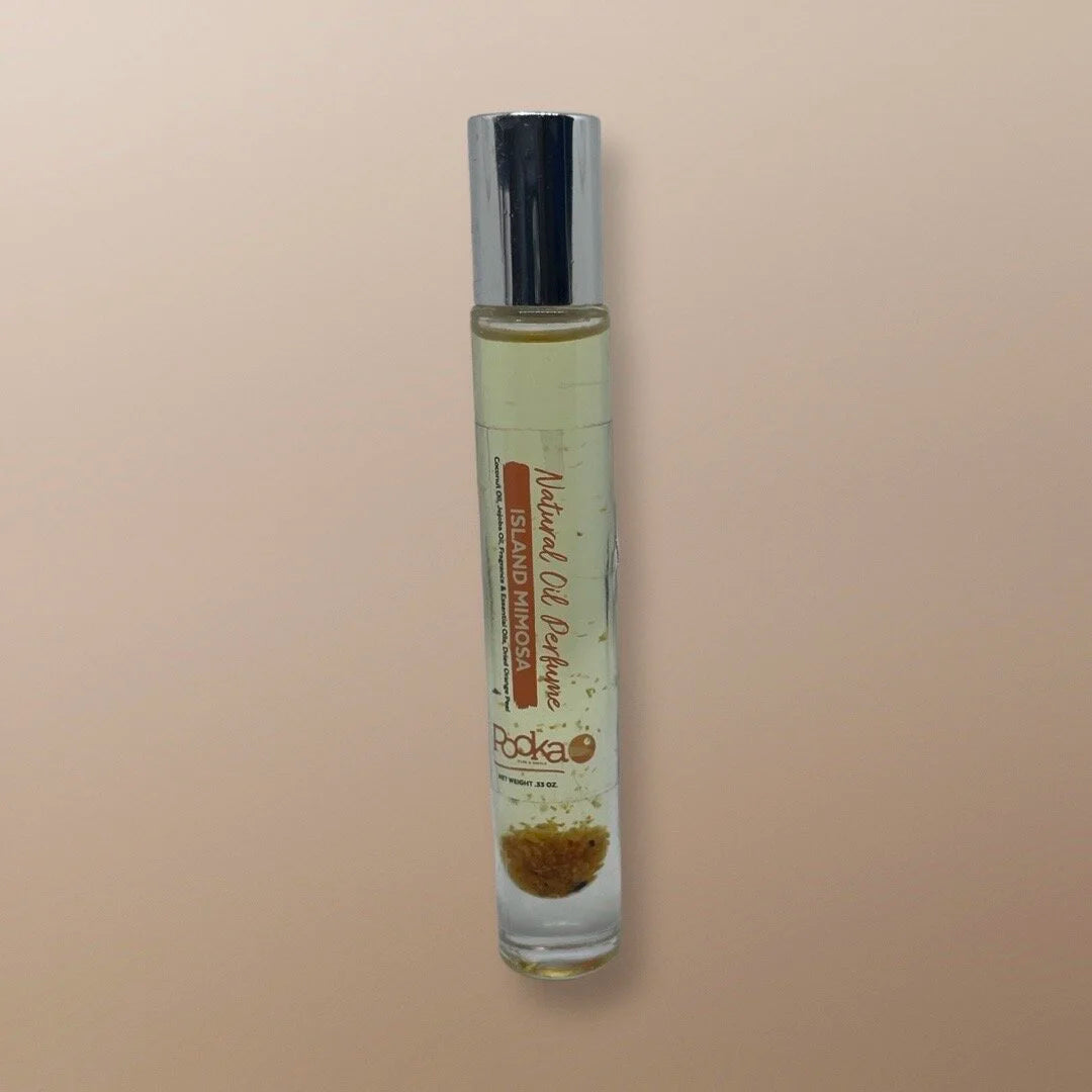 Pooka Pure and Simple Island Mimosa scent Oil Perfume